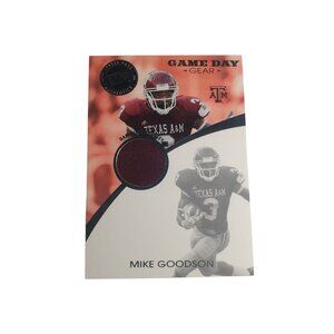 2009 Press Pass Signature Edition Game Day Gear Mike Goodson GDG-MG Rookie RC